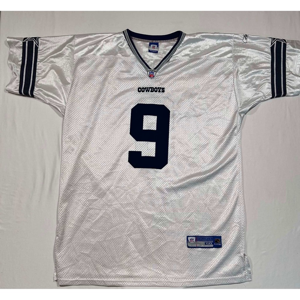 Reebok Dallas Cowboys Tony Romo 9 NFL Football Jersey White Mens Size 60‎ 4XL